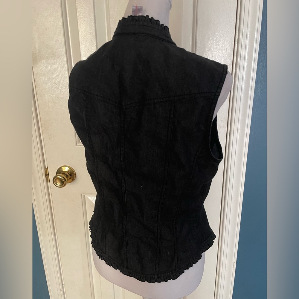 Nine & Co Black jean vest - Picture 5 of 5